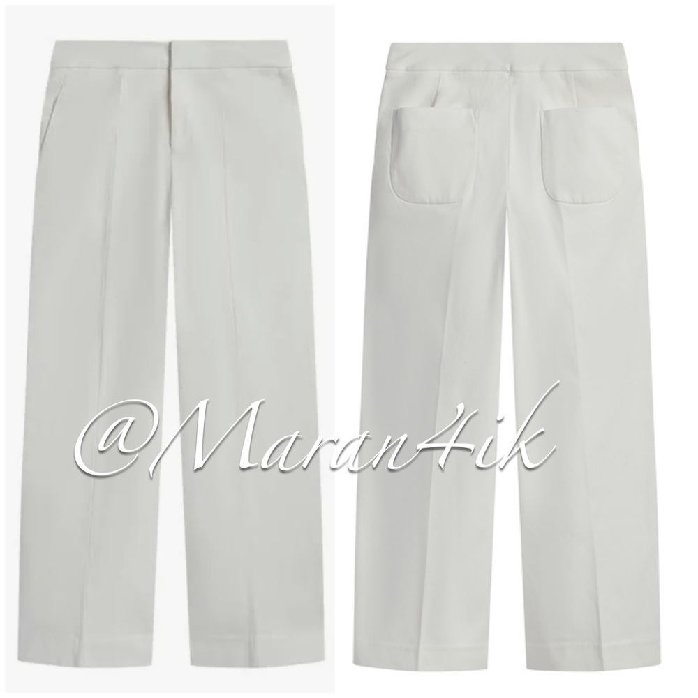 NWOT Everlane Limited Release: The Wide Leg Structure Pant White - Picture 7 of 16